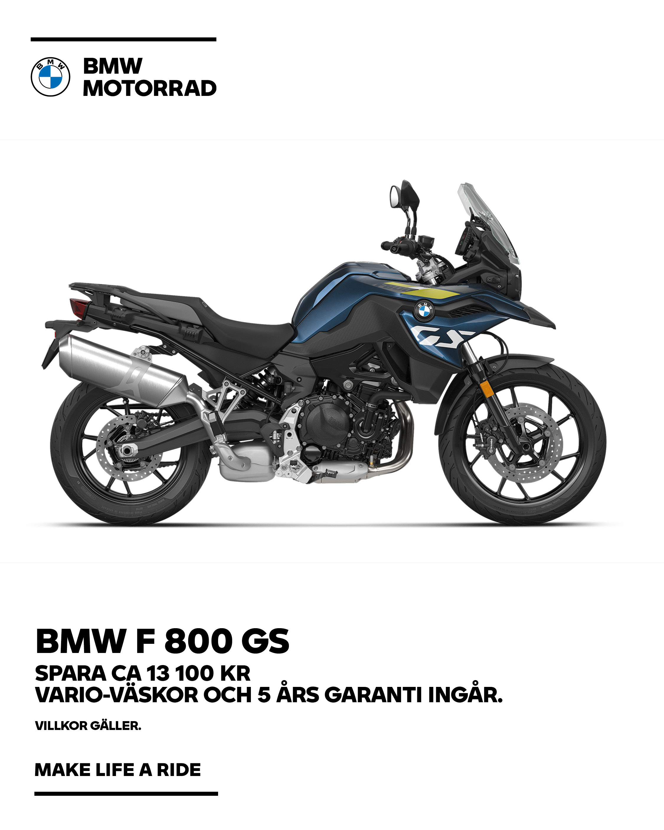 Kampanj BMW F800GS 2026